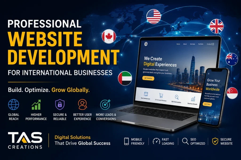 How Professional Website Development Helps International Businesses Scale Faster in 2026